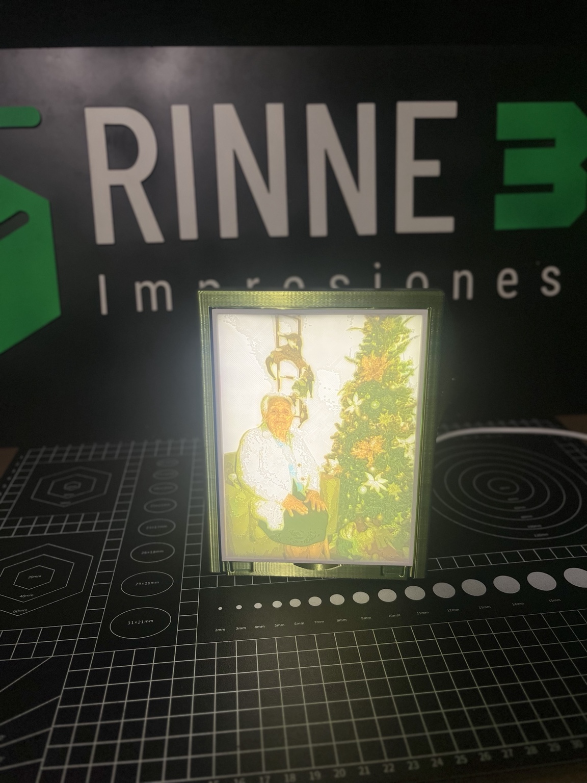 Litofanía con luz realizado por Rinne Impresiones 3D